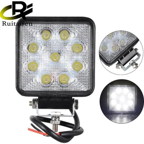 Ruitaisen 4 Inch 27W 12V 24V Led Work Light Off Road Light Bar Indicators For Suv Car Truck Bus Boat Motorcycle Tractor