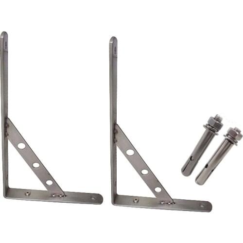 Thickening Walls Stainless Steel Triangular Stents Shelf Support Shelf Stacks Triangle Bracket 2pcs