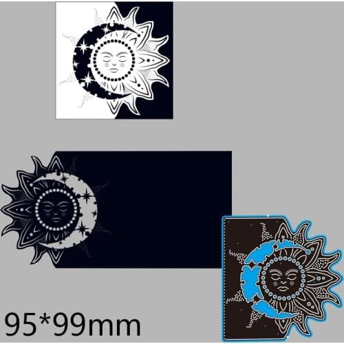 Cutting Dies Sun And Moon New Metal Stencils DIY Scrap Booking Paper Cards Making Decoration 95*99mm