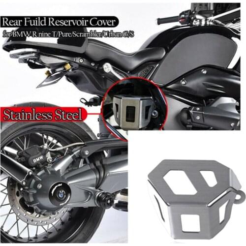 Motorcycle Rear Brake Fluid Reservoir Cap Protector Guard Cover For BMW R Nine T RNineT Scrambler 2014-2020 2015 2016 2017 2018