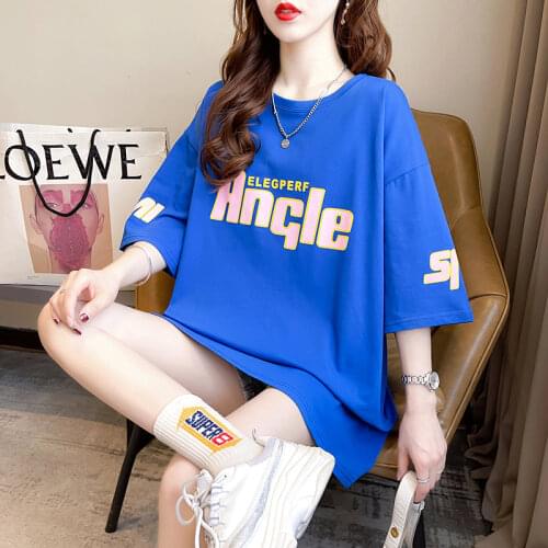 2021 Plus Size Summer Women Cotton Casual Love heart print Women T Shirt Short Sleeve Round Neck Solid Crewneck Oversized Tees