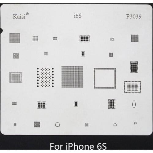 1PC Stainless Steel IC Chip BGA Reballing Stencil Kits Set Solder Template for iphone XS MAX/XR/XS/X/8 Plus/8/7 Plus/7/6S