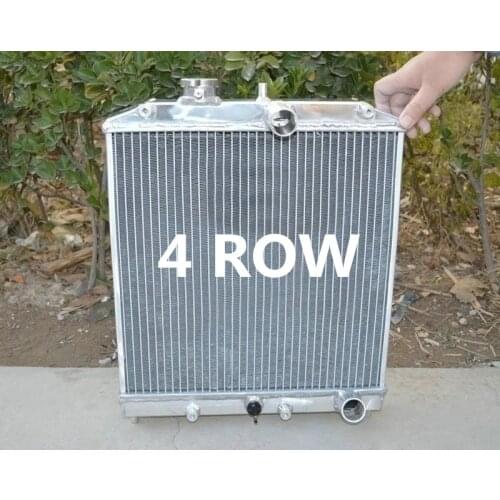 4 Row Aluminum Radiator For Honda Civic EK EG D15 D16 28MM PIPE 1992-2000 1992 1993 1994 1995 1996 1997 1998 1999 2000