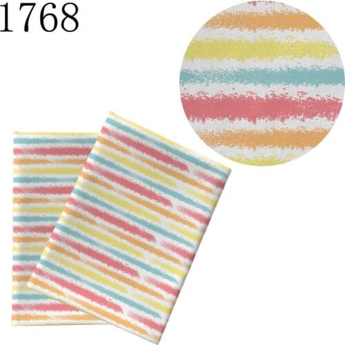 45*140Cm Cartoon Rainbow Stripe Print Polyester Patchwork Stof FABRIC DIY Handmade 1768