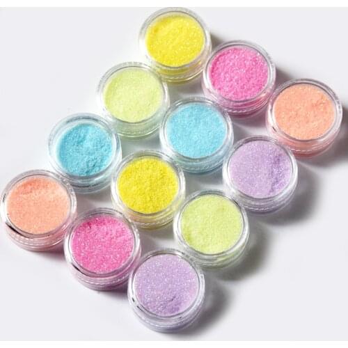 6jars Nail Glitter Flakes Sequin Pearl Pink Dipping Powder for Acrylic Nails Tools Glitter Mix AB Color .008 Ultrafine Glitter