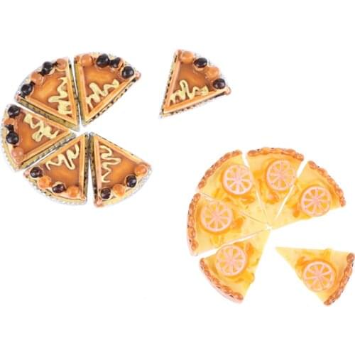 6pcs/set 1/6 Scale Dollhouse Miniature Cake Bread DIY Dessert Mini Food For Doll House Accessories