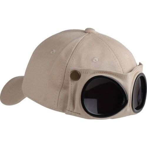 2021 Aviator Hat Glasses design fashion Baseball Cap Female Unisex Sunglasses Cap Male Baseball cap