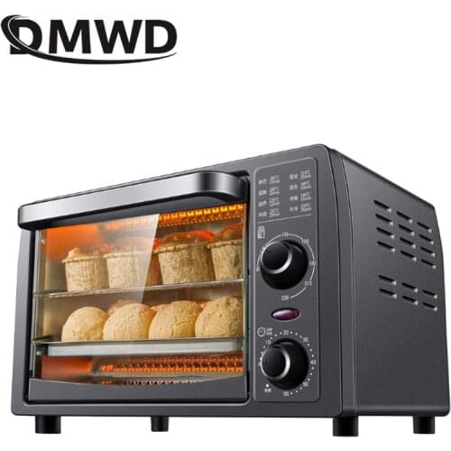 DMWD 13L Household Electric Oven Multifunctional Fruit Dryer Pizza Maker Cake Baking Machine Dehydrator Temperature Time Control