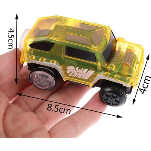 Electronics Special Car for Magic Track Toys With Flashing Lights Educational Kid Railway Luminous Machine Car brinquedos