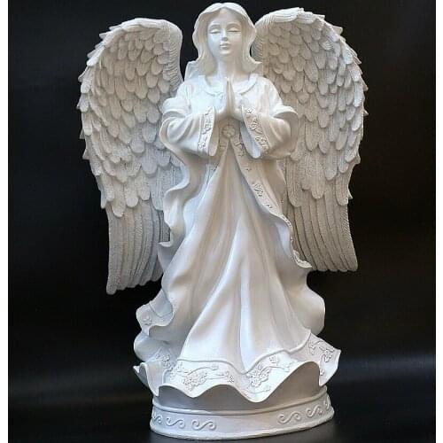 EUROPEAN BEAUTIFUL ANGEL MODEL RESIN SCULPTURE CRAFT ORNAMENT WEDDING BIRTHDAY GIFTS HOME DECORATION