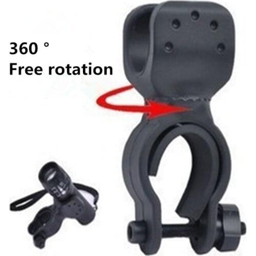 Bicycle Light Bracket Flashlight Mount Holder Antiskid Cycling Bike Light Torch Clip Mount 360 Degree Rotation