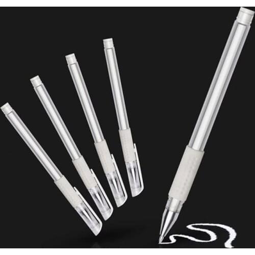 10Pcs Eyebrow Marker Pen Microblading Pen Tattoo White Surgical Skin Marker Pen for Permanent Makeup Supplies Tattoo Accessories