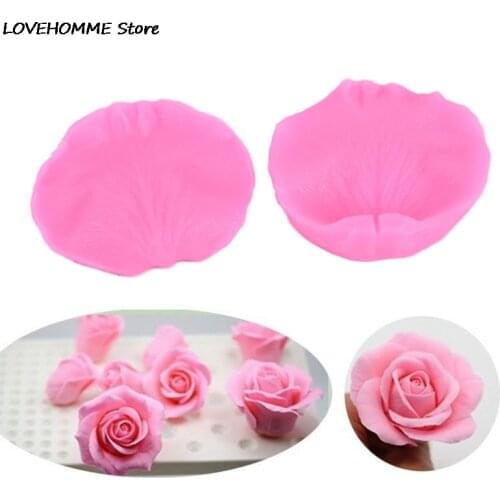 New Rose Petals Veiner Sugar Tool Meridians Flower Silicone Cake Mold Sugar Tool
