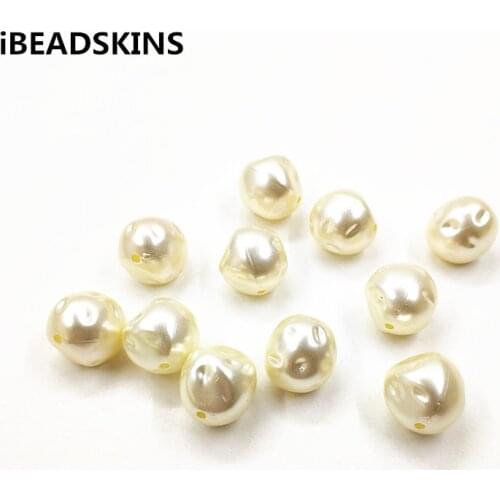 New arrival! off white16mm 260pcs Imitation pearls irregular round shape beads for Necklace,Earrings parts,hand Made Jewelry DIY