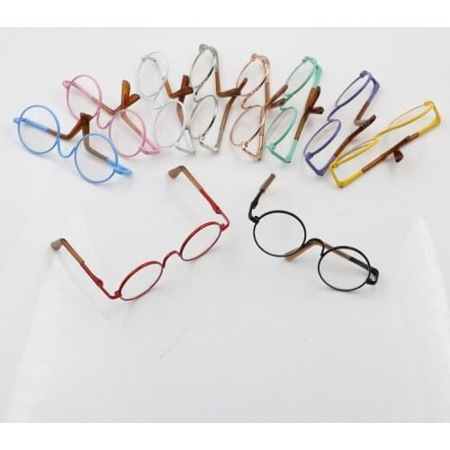 Glasses Colorful sunglasses Doll Accessories round-shaped Round glasses suitable for doll as for dolls