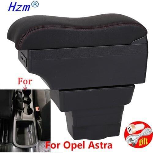 For Opel Astra J Armrest Box For Opel Astra Car Central Armrest Storage Box cup holder ashtray modification accessories