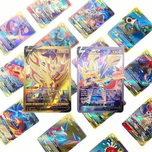 Pokemon English Edition GX EX Flash Card Japanese Anime Figure Pikachu TAKARA TOMY Game Toy Card Children Favorites Battle Card