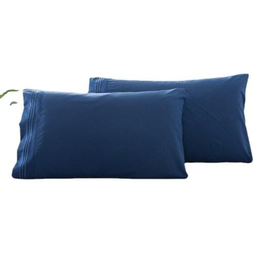 Plain Embroidered Pillowcase Four Seasons Decoration Bedding Set Portable Washable Pillow Cover