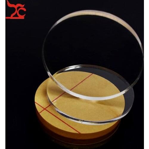 Transparent Acrylic Round Solid Block Doll Cosmetic Jewelry Display Stand Holder Pad Organizer Photograph Presentation Pedestal