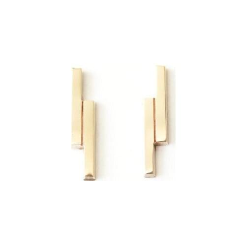Solid double Bar Earrings For Women