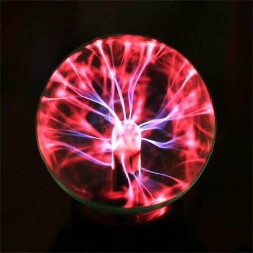 USB Crystal Globe Desktop Light Plasma Ball Sphere Lightning Lamp Transparent Home Party Night Lamp Ball Night Light