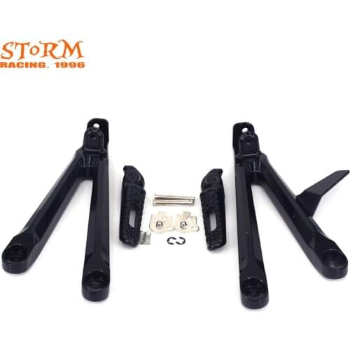 Rear footpegs Foot pegs Footrest Pedals Bracket For HONDA CBR600RR CBR 600RR 600 RR 2005 2006 2005-2006 05 06 Motorcycle