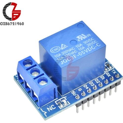 1 Channel for WeMos D1 Mini Relay Shield 5V Relay Module ESP8266 Development Board for Arduino