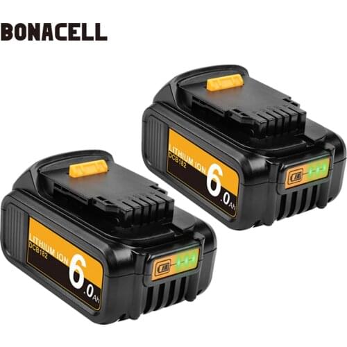 18V 6000mAh For DeWalt DCB200 MAX power tool Replacement for DeWalt DCB184 DCB181 DCB182 DCB200 20V 6A 18Volt 18 v Battery L50