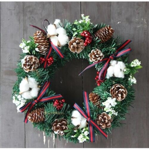 2020 9 classic Christmas wreaths, holiday home decoration, Christmas ornaments, home decoration accessories, family Christmas de