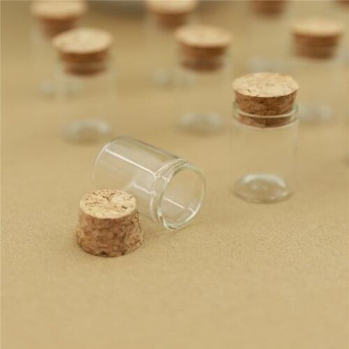 24 Pieces 22*30mm 5ml Mini Corks Glass Bottle Test Tube Stopper Spice Storage Container Small DIY Jars Vial Tiny Bottles glass