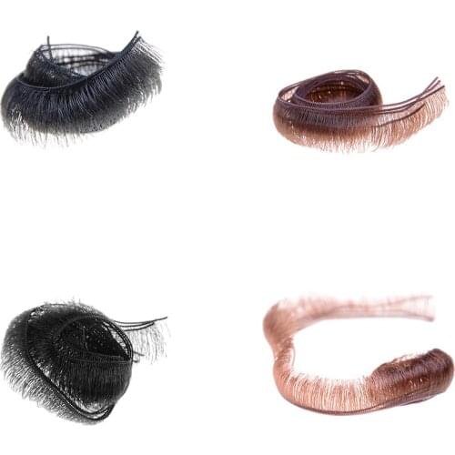 5pcs/lot Width Eyelashes For Baby Dolls Kids Children Toy 0.5/0.8/1.0cm Black Brown Doll Accessories