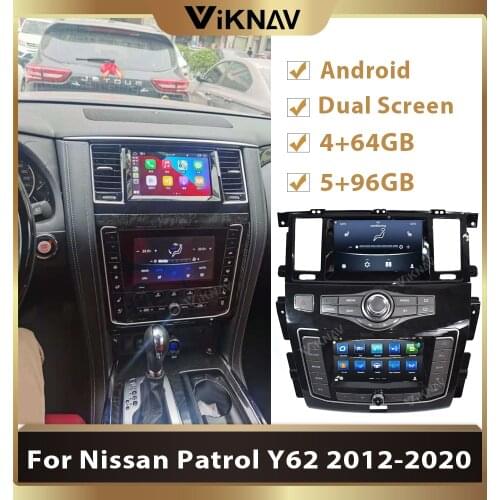 Car GPS navigation For-Nissan Patrol Y62 2012-2020 auto radio multimedia player GPS head unit stereo tape recorder