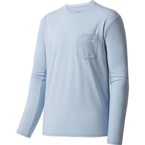 Bassdash Men’s UPF 50+ Performance Long Sleeve T-Shirt UV Sun Protection Fishing Hiking Sports Shirts Male Fashing Wear