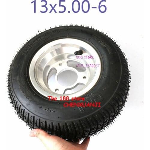 Free shipping13x5.00-6 inch Rim Tyre Tire Kart Four-Wheeled ATV Modified 13x5.00-6 Inch Tires Off-Road Tire Wheel Motorcycle