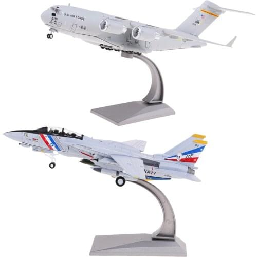 C-17 Transport Globemaster III Diecast Alloy Airplane & F-14