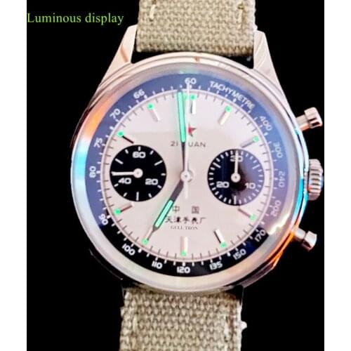 1963 Watch 40mm Dial Pilot ST1901 Seagull Movement Sapphire Mirror Manual Mechanical Air Force Watch Retro Military Chronograph