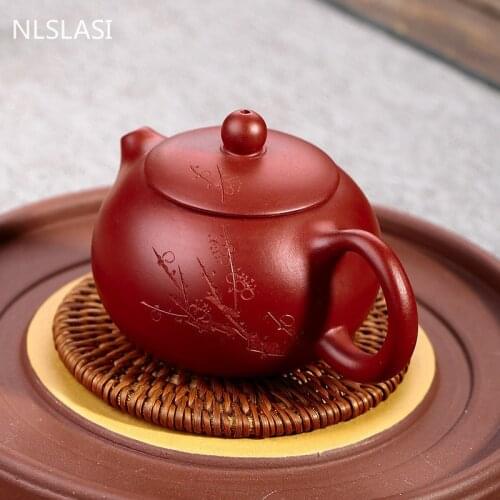 Yixing teapot tea pot filter xishi teapot Dahongpao Teapot beauties handmade purple clay customized gifts authentic 140ml