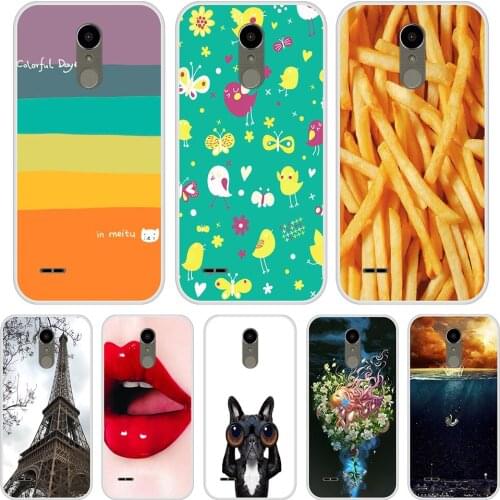 Phone Case For LG K10 2017 Silicone Cute Aesthetic Soft TPU Cover For LG K 10 2017 Case