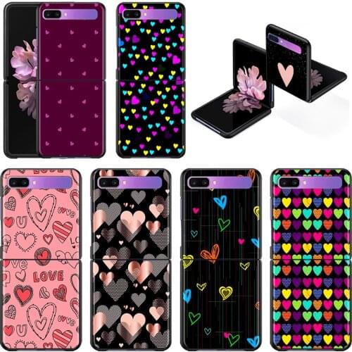 Phone Case For Samsung Galaxy Z Flip3 5G z flip 3 5G zFlip Cover Cellphone Shell Caso Mobilephone Fundas Cute Love Heart