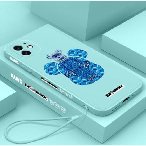 PINZHENG Cartoon Bear Mobile Phone Case For iPhone X XR XS 11 12 Pro Max Soft Phone Protective Cover For 6 6S 7 8 Plus Cases