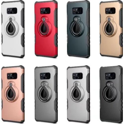 Finger Ring Case For Samsung Galaxy S8 Plus 360 Degrees Rotation Ring Holder Magnetic Bracket Back Cover For Galaxy S8 Plus Case