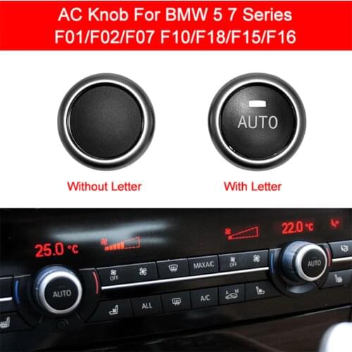 For BMW F10 F07 F025 Air Conditioner A/C Rotation Climate Control Knob Button With AUTO Words 61319393931