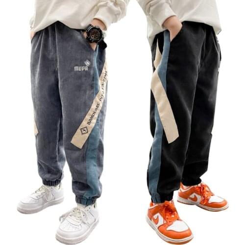 11 years old jeans for boys Kids Pants scratch Boys Jeans Boy Kids Elastic Jean Pants Children Cowboy Pants Warm Teenager Jeans