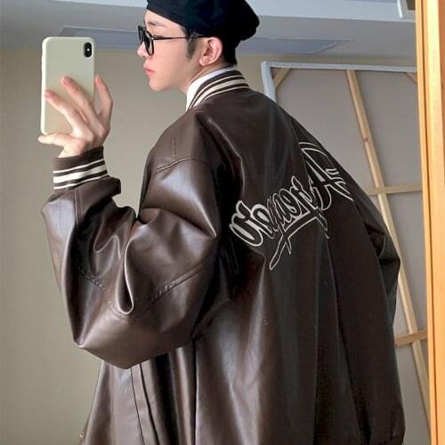 Мужские куртки из искусственной кожи Hmsevenjz China At AliExpress