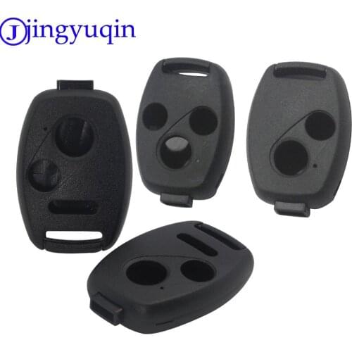 Jingyuqin Car Key Case Shell Remote Fob Cover For HONDA Accord CRV Pilot Civic 2003 2007 2008 2009 2010 2011 2012 2013