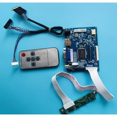 Kit Work for LTN140AT26 1366x768 40pin driver panel 2AV VGA AV LED HDMI LCD Screen Controller Board remote display monitor