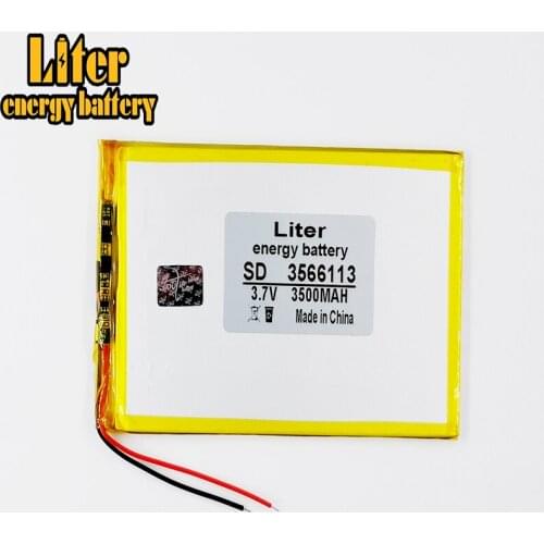 3566113 3.7V 3500mAH Li-ion( Polymer lithiumion) battery for 7-9" tablet PCfor E708 Q2,Talk 7x