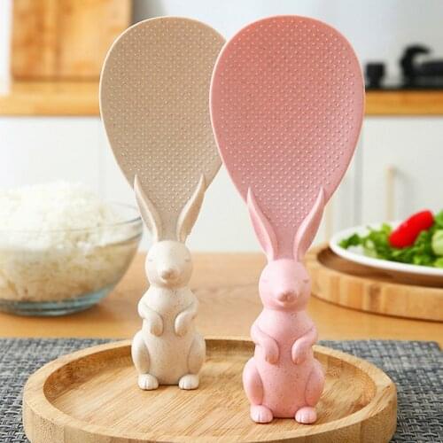 Rabbit Rice Spoon Non-stick Rice Spoon Can be used for Vertical Household rice Cooker Non-stick Rice Bunny Rice Spoon Shovel