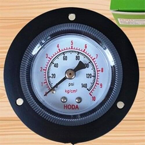 1 PC Diameter 40mm Dia 0-140 PSI 10KG Pneumatic Pressure Gauge PT 1/8' Panel Pressure Gauge With The Edge