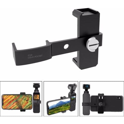 Metal Phone Holder Bracket Stand Connector Mount Adapter for DJI Osmo Pocket 2 Handheld Gimbal Camera Stabilizer Accessories